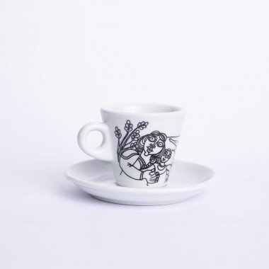 Coffee Cup with Saucer Aci Castello in porcelain TZZ40AC Coffee Cup with Saucer Aci Castello in porcelain TZZ40AC
